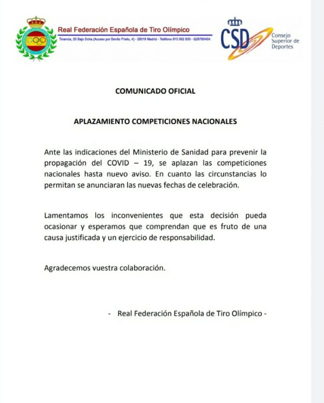 comunicado oficial