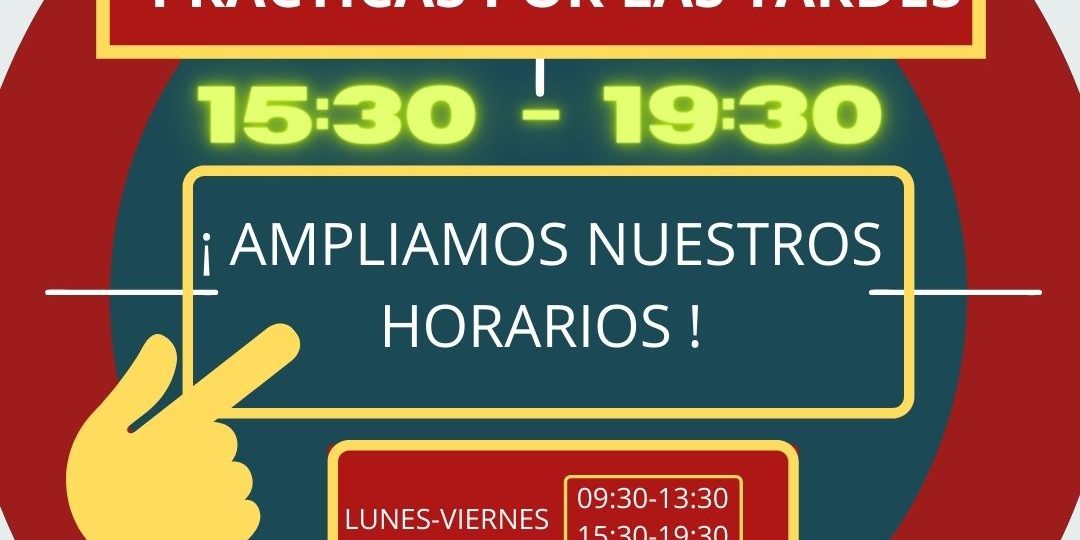 PRÁCTICAS POR LAS TARDES